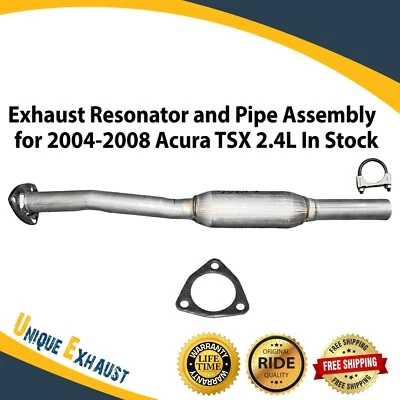 Conjunto de resonador y tubo de escape para Acura TSX 2004-2008 2,4 L en stock Foto 1 de 4