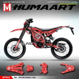 Motorcycle Custom Sticker Decal Graphics Kit for Sur-Ron Ultra Bee Sur Ron Red - Picture 1 of 16