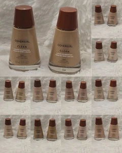 COVERGIRL Clean Makeup Foundation 1oz ~YOU PICK!~ 2 Pack bundle - Picture 1 of 22