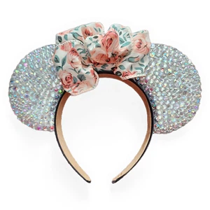 Minnie Mouse Princess Ears With Rhinestones, Disney HANDMADE - Picture 1 of 4