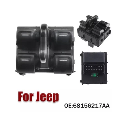 Center Power Window Switch for Jeep Wrangler JK JL 2012-2018 4 Door 68156217AA Foto 1 de 4