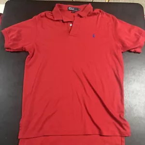 Polo By Ralph Lauren Men’s Casual Red Polo Shirt Short Sleeve Size XL Collared - Picture 1 of 4