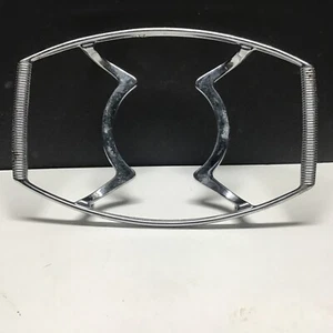 Vintage Corning Ware P11 Retro Chrome Casserole Stand Metal Trivet Pyrex Holder - Picture 1 of 5
