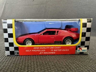 Red DeTomaso Pantera Jet Machines 1:38 Scale Die Cast Model Car - Mint in Box! - Image 1 of 4