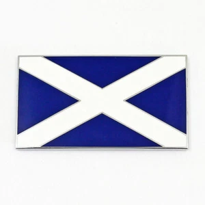 Enameled Self Adhesive Scotland Saltire Flag Badge suitable for Classic Cars - Picture 1 of 1