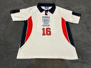 England Home shirt Umbro 1997 1998 World Cup SCHOLES 16 - Small (Unworn) - Picture 1 of 6