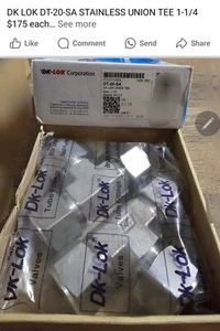 DK LOK DT-20-SA Stainless Union Tee 1-1/4 - Bild 1 von 1