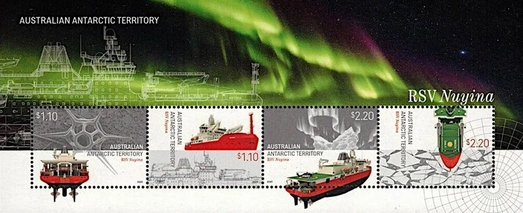 Territorio Antártico Australiano (AAT) 2020 - Transporte, RSV Nuyina Hoja MNH Foto 1 de 1