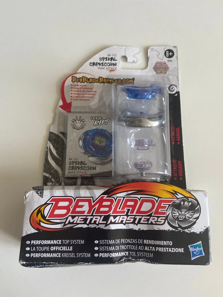 Toupie Beyblade Spiral Capricorn BB-102 Metal Masters Hasbro Neuve avec lanceur