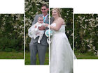 Your Wedding Photo Printed On Canvas Large 4 Panel Set Personalised Picture