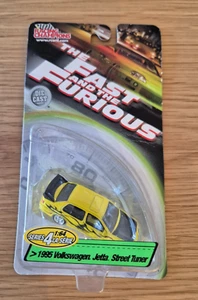 Fast and Furious 1:64 yellow 1995 Volkswagen Jetta Street Tuner series 4 RC ERTL - Picture 1 of 3