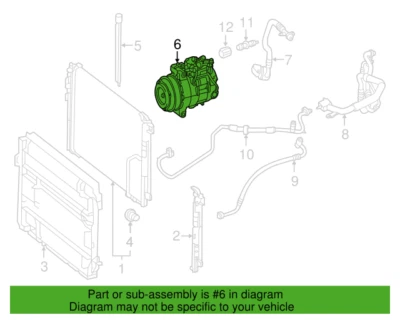 Mercedes Benz Genuine E63 AMG E550 2012-2017 A/C Compressor 000830760080 - Image 1 of 3