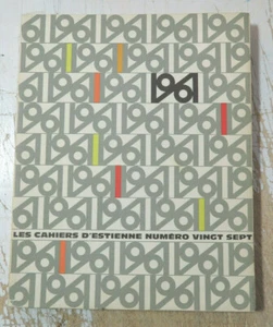 TYPOGRAPHIE/ECOLE ESTIENNE/CAHIERS/1961/N°27/400 EX/NUMEROTES/TRAVAUX D'ELEVES - Picture 1 of 4