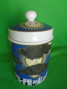Dose 2 tlg Il sole di Capri 22 cm Designer Fornasetti von Rosenthal - Picture 1 of 2