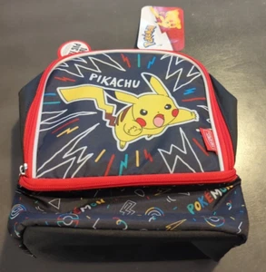 Pokemon Pikachu Thermos Dual Compartment Lunch Bag- New - Picture 1 of 8