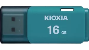  KIOXIA TransMemory 16GB U202 USB 2.0 Aqua  LU202L016GG4  Flash Drive Memory-UK - Picture 1 of 3