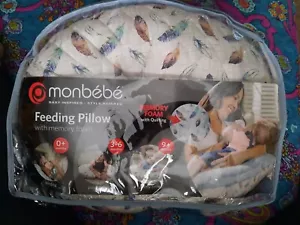 Monbébé 3 in 1 Multifunktion Stillkissen Fütterung Memory Foam Feder gesteppt - Bild 1 von 8