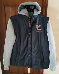Vintage Dale Jr Nascar #88 Mens Full Zip Snap Hooded Jacket Mens Size LG - Picture 1 of 9