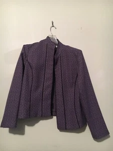 Danny & Nicole L Size 18 Tweed Modern Jacket Women Formal Stylish Cut - Picture 1 of 2