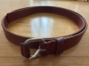 COUNTRY ROAD Red Leather Skinny Belt - Picture 1 of 5