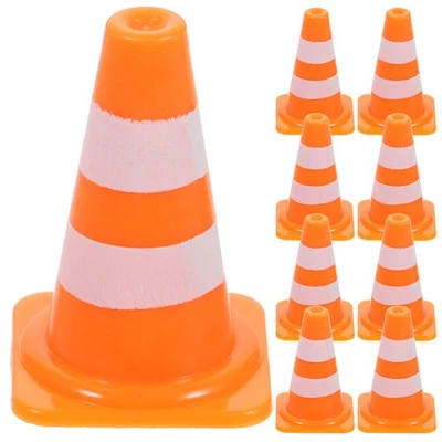  20 Pcs Traffic Barricade Toys Scene Road Sign For Kids Mini Construction Cones - Imagen 1 de 4