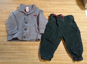 Carter's Bebé Niño Talla 3-6 Meses 100% Algodón Árbol de Navidad Conjunto Chaqueta - Imagen 1 de 5