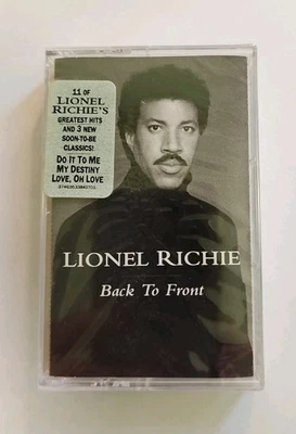 Lionel Richie - Back To Front Cassette SEALED Hype Sticker Motown VTG  - Image 1 of 4