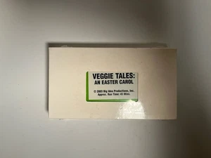 Vntg Veggie Tales VHS Tape Screener Easter Carol NEW SEALED Green HTF RARE 2003 - Imagen 1 de 3