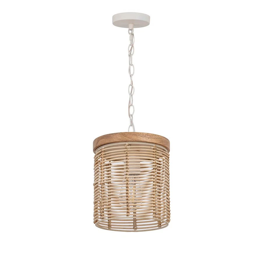 Maxim Lighting Vannerie 1 Light Mini Pendant, Ecru - 22441NAEC - Image 1 of 1