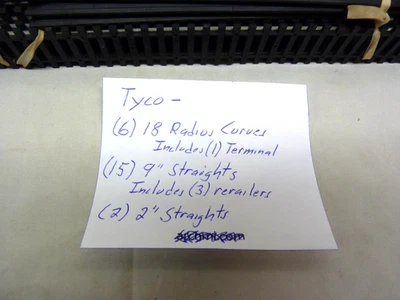 TYCO HO Steel Track 17 Straight 6 Curve w/Terminal  Rerailers Joiners Fast Ship - Image 1 of 4