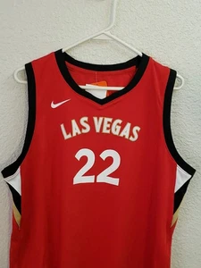 Nike Youth-WNBA Las Vegas Aces A'Ja Wilson Size XL Red Victory Edition Jersey - Picture 1 of 16