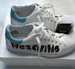 Men’s Moschino sneakers - Embroidered - size 8 - Picture 1 of 8