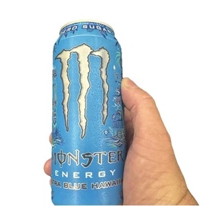 New Limited Monster Ultra Blue Hawaiian Zero Sugar Energy Drink 16 oz (1 lattina) - Foto 1 di 2
