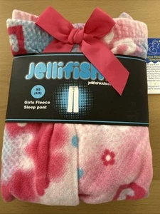 JelliFish Kids Girls Sleep Pants XS 4/5 Hearts 💕 New - Picture 1 of 2