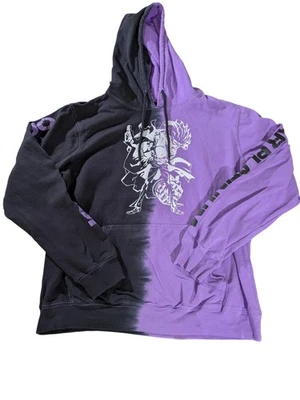 Moletom com capuz JoJos Bizarre Adventure masculino grande preto roxo Jotaro Kujo Star tema quente - Imagem 1 de 4