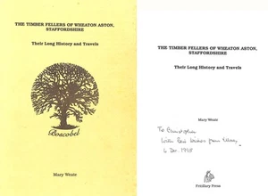 Timber Fellers of Wheaton Aston, Staffordshire, Gift inscription by the author - Imagen 1 de 1