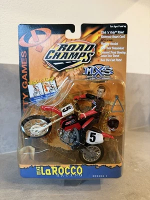 2000 Road Champs MXS Mike Larocco #5 Dirtbike Toy Honda Gravity Games Rare New - Image 1 of 4