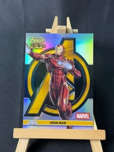 2025 Topps Chrome The New Avengers 20 Years Marvel Iron Man Refractor AV-9 - Picture 1 of 2