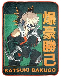 My Hero Academia Katsuki Bakugo Super Plush Fleece Throw Blanket - Picture 1 of 3