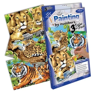 Painting By Numbers Jungle Cats Set - Picture 1 of 1