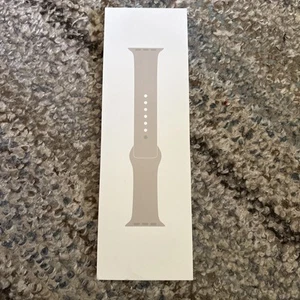 Apple Watch Sport Band Starlight New OEM Original 45mm S/M - Zdjęcie 1 z 4