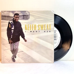 KEITH SWEAT: I WANT HER (1987) Vinyl 45 RPM Pop R&B Soul - Picture 1 of 5