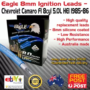 Eagle 8mm Ignition Spark Plug Leads fits 8cyl Chevrolet Camaro 5.0L HEI 1985-86 - Picture 1 of 4