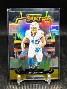 2023 Select Football Black Gold Prizm Die-Cut Concourse Tuli Tuipulotu #53 RC - Picture 1 of 2