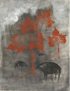 LEONORA CARRINGTON Art Poster or Canvas Print "Animales en el bosque" - Picture 1 of 1