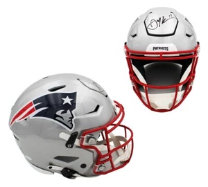 Julian Edelman Signed New England Patriots Speed Flex Authentic NFL Helmet - Picture 1 of 5