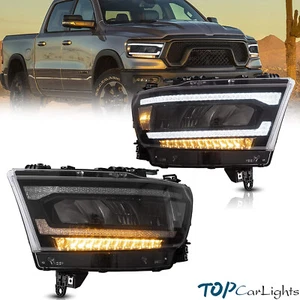 VLAND Full LED Headlights For 2019 2020 2021 Dodge Ram 1500 W/Sequential Signal - Picture 1 of 10