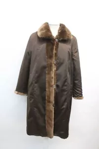 EXCELLENT SHEARED ARCTIC BEAVER FUR REVERSIBLE COAT JACKET WOMEN WOMAN SIZE 6 S - Picture 1 of 7