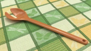 Vintage Yellow Melamime  Serving Spork Spoon Kitchen Utensil 12” - Picture 1 of 7
