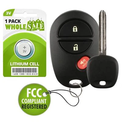 Replacement For 2011 2012 2013 2014 2015 Toyota Tacoma Key + Fob Remote - Image 1 of 4